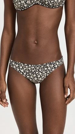 Discount π Tory Burch Printed π Bikini Bottoms Black Tonal Ditsy π