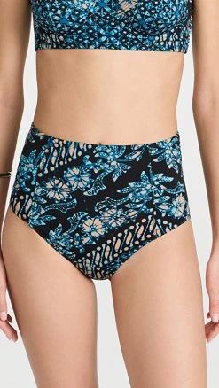 Discount 🥰 Ulla Johnson Zahara 👙 Bikini Bottoms Azure 😉