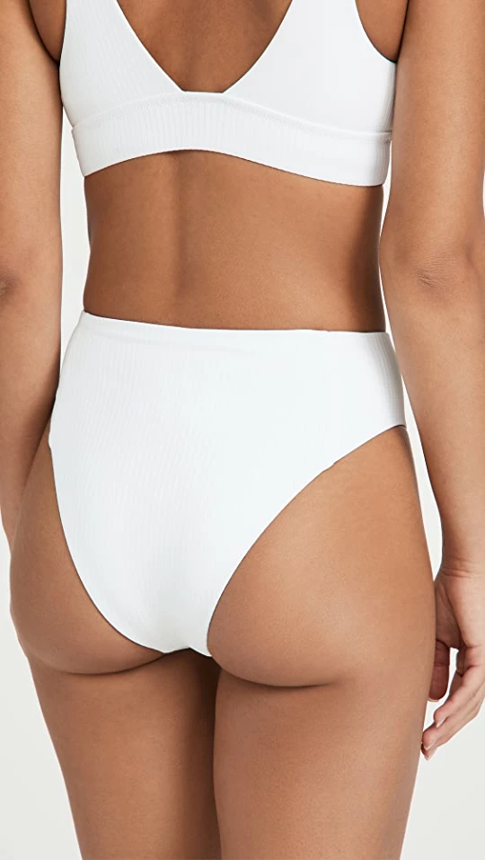 Cheap π Vitamin A Sienna High Waist Bottoms White EcoRib π 2 Cheap π Vitamin A Sienna High Waist Bottoms White EcoRib π - Image 2