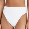 Cheap 🌟 Vitamin A Sienna High Waist Bottoms White EcoRib 👍