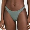 Discount 🧨 Vitamin A California High Leg 👙 Bikini Bottoms Sea Green EcoRib 🧨