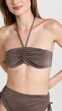 Best reviews of ✔️ Vitamin A Gemma Ruched Bandeau Top Mineral Shimmer EcoLux 🥰