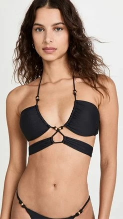 Coupon ✔️ ViX Swimwear Solid 👙 Bikini Top Black 😀
