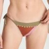 Hot Sale 🎉 ViX Swimwear Solid Block Tie Side Full 👙 Bikini Bottoms Multi 🤩