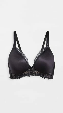 Outlet ⌛ Wacoal Maternity Wire-Free Bra Black 👍