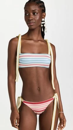 Best Pirce 😍 Zimmermann Pattie Tie Shoulder 👙 Bikini Set Mismatched 🧨